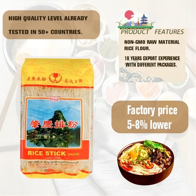 Zhaoqing/Xinzhu 500g ha asciugato la tagliatella di cucina rapida delle tagliatelle del bastone del riso