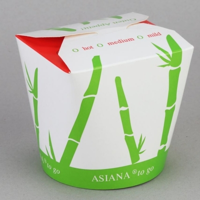 Scatola di carta dura da portar via Tray Kraft Food Noodle Box di rettangolo eliminabile