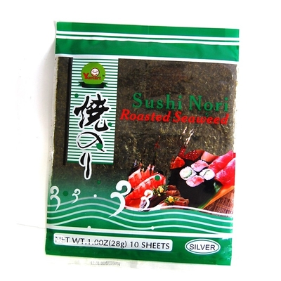 10 strati Nori Seaweed Kosher Roasted Nori organica Alga For Sushi Roll