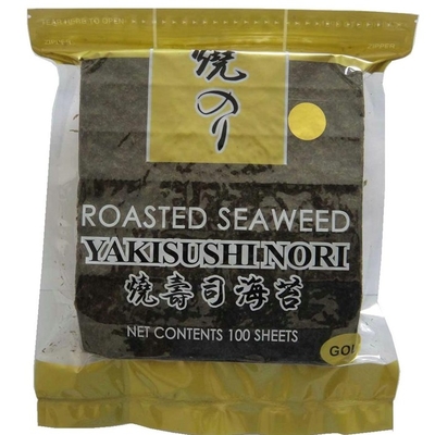Strati halal verde scuro di Yaki Nori Seaweed Grade B 100 18 mesi