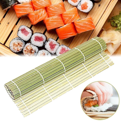 rotolamento di bambù verde Mat Japanese Sushi Roller dei sushi di 27*27cm