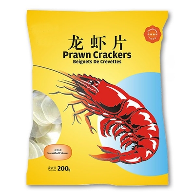 i cracker cinesi del gamberetto 200g hanno colorato il chip del gamberetto colorato spuntino bianco rosso