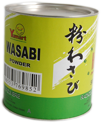 Il rafano puro del Wasabi spolverizza la polvere giapponese conveniente piccante della senape