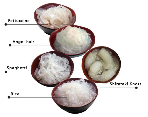 Tagliatella Konjac Sugar Free Health Food di Shirataki del carburatore basso organico cinese
