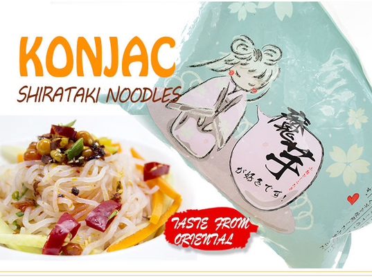 Calorie basse di Shirataki del glutine Konjac della tagliatella di riso Konjac libero di Shirataki